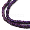 Electroplated Natural Lava Rock Beads Strands G-Q1009-B01-02C-3
