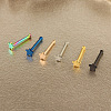 304 Stainless Steel Star Nose Bone Rings WGFF656-05-2
