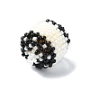 Seed Beads Beaded Charms PALLOY-MZ00290-4