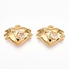 304 Stainless Steel Rhinestone Pendants STAS-T064-53-2