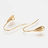 Brass Earring Hooks KK-S336-42G-1