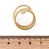 304 Stainless Steel Cuff Open Rings STAS-H259-02G-5