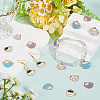 40Pcs 4 Colors  Alloy Enamel Pendants ENAM-SC0005-92-4