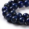 Natural Dyed Lapis Lazuli Bead Strands G-G953-04-10mm-5