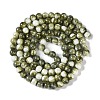 Baking Paint Glass Bead Strands GLAA-H031-01B-14-3
