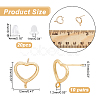 Brass Stud Earring Findings FIND-BC0003-69-2