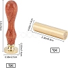 2Pcs 2 Style Wax Seal Stamp DIY-CP0006-34C-2