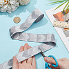 Polyester Jacquard Leaf Ribbon for Garment Accessories OCOR-WH0097-23E-3