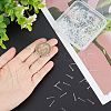 500Pcs Eco-Friendly Plastic Stud Earring Findings KY-SP0001-03A-3