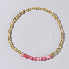 Colorful Mixed Brass Synthetic Gemstone Bead Copper Bracelet Women's Fashion Jewelry Wholesale RJ2833-1-1