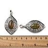 Natural Unakite Pendants G-Q158-02C-3