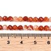 Natural Red Banded Agate Beads Strands G-B175-D22-4mm-5