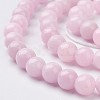 Natural Mashan Jade Round Beads Strands G-D263-6mm-XS23-2