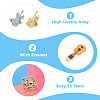 32Pcs 8 Styles Alloy Pendants FIND-TA0010-88-5