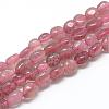 Natural Strawberry Quartz Beads Strands G-R445-6x8-17-1