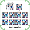 10 Sheets PVC Self Adhesive Mosaic Tile Stickers FIND-WH0145-99-2