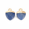 Dyed & Heated Natural Blue Aventurine Charms G-N326-121-06-2