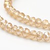 Electroplate Glass Beads Strands X-EGLA-D020-6x4mm-49-2