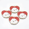 Alloy Enamel Pendants X-ENAM-T011-04KC-RS-1