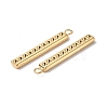 Ion Plating(IP) 304 Stainless Steel Pendant Cabochon Settings STAS-C066-15G-3