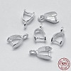 Anti-Tarnish Rhodium Plated 925 Sterling Silver Pendant Bails STER-E050-01P-3