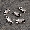 Anti-Tarnish Rhodium Plated 925 Sterling Silver Lobster Claw Clasps STER-K014-H154-12mm-P-2