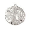 Non-Tarnish 304 Stainless Steel Pendants STAS-A066-02P-1
