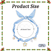 Flower Alloy Enamel & Resin & Glass & Plastic Pearl & Rhinestone Tassel Scarf Choker Necklaces NJEW-SP0001-16C-2
