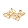Brass Pave Cubic Zirconia Connector Charms KK-L208-01G-03-3