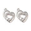 Brass Micro Pave Cubic Zirconia Pendants KK-E071-18P-2