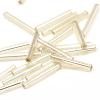 Silver Lined Transparent Glass Bugle Beads SEED-R028-2x18-B02-1