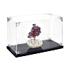 Acrylic Minifigures Display Cases with Black Base ODIS-WH0079-068B-1