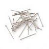 Tarnish Resistant 304 Stainless Steel Flat Head Pins STAS-G185-07P-0.5x14mm-1