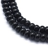 Synthetic Black Stone Beads Strands G-E507-24A-3