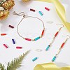 8 Strands 8 Colors Synthetic Turquoise Beads Strands G-OC0002-11-5