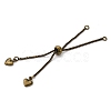 Brass Box Chain Bracelet Makings KK-C071-14AB-2