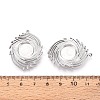 304 Stainless Steel Pendant Cabochon Settings STAS-T067-23P-3