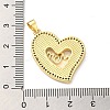 Mother's Day Brass Micro Pave Clear Cubic Zirconia Pendants FIND-Z041-21B-3