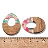 Resin and Walnut Pendants FIND-R051-10E-3