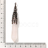 Natural Rose Quartz Pointed Big Pendants G-P560-02R-08-3
