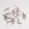 Brass Leverback Earring Findings KK-H023-P-1