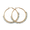 Beaded Hoop Earrings EJEW-JE03830-05-1