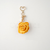 Satin Rose Pendant Decorations KEYC-PW0009-07C-1