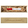 Rectangle Wooden Pregnancy Test Keepsake Box with Slide Cover CON-WH0102-005-1