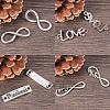 Tibetan Style Alloy Links TIBE-SC0002-07-4