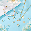 12Pcs Brass Fold Over Clasps KK-UN0005-14-2