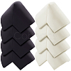 8Pcs 2 Colors Self Adhesive Rubber Furniture Corner Guards AJEW-CN0002-29-1