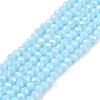 Electroplate Glass Beads Strands EGLA-A044-P1mm-A06-1
