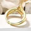 Brass Micro Pave Clear Cubic Zirconia Cuff Rings RJEW-U035-10GP-3