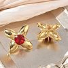 304 Stainless Steel Pave Cubic Zirconia Stud Earrings SA-CBA2696-30G-02-3